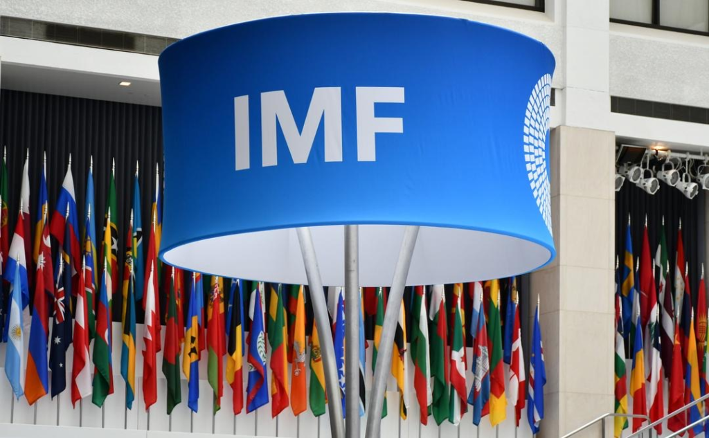 Collage of flags of IMF member countries