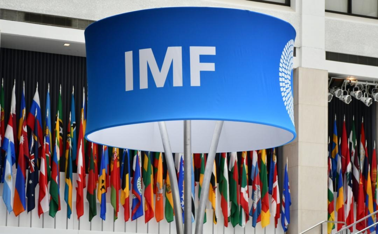 Collage of flags of IMF member countries