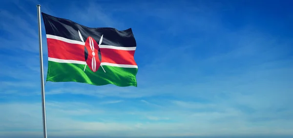 flag-kenya-blowing-wind