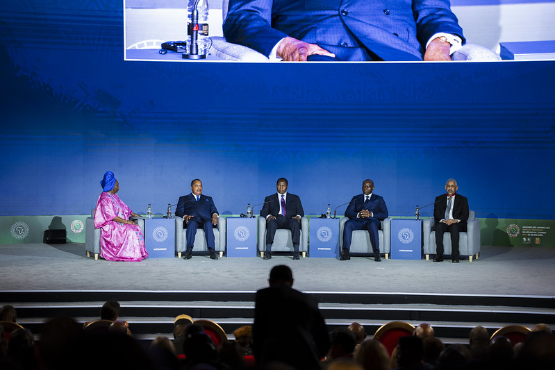 Presidential panel at the summit in DRC