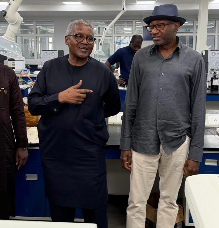 photo of Dangote and Femi Otedola