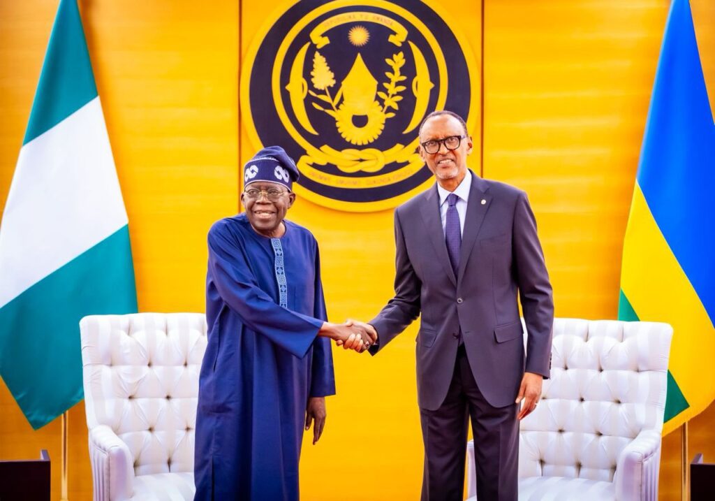 photo of President Bola Tinubu and President Paul Kagame