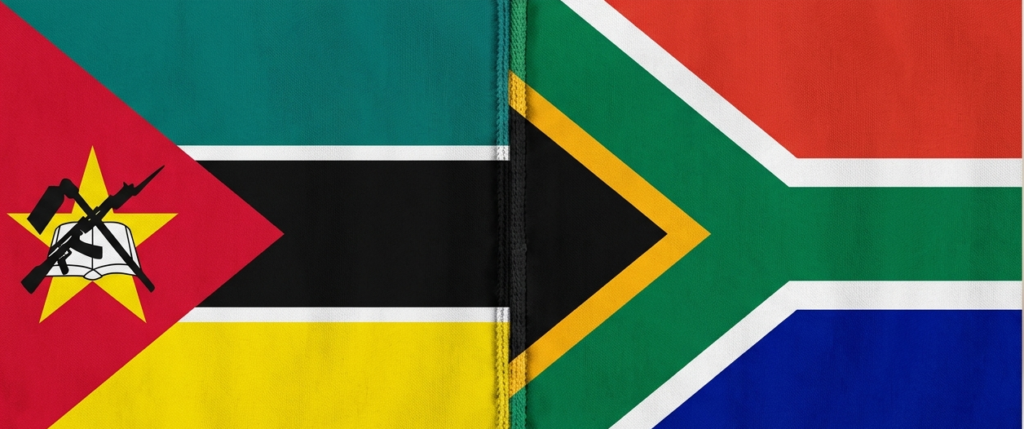 mozambique and south africa flag
