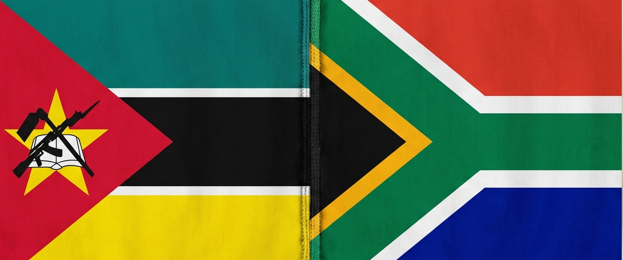 mozambique and south africa flag