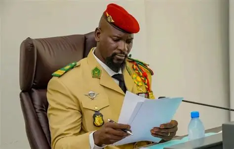 Guinean President Mamadi Doumbouya