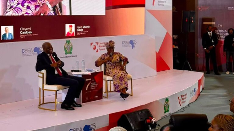 photo of CBN governor and WTO DG during a fireside chat